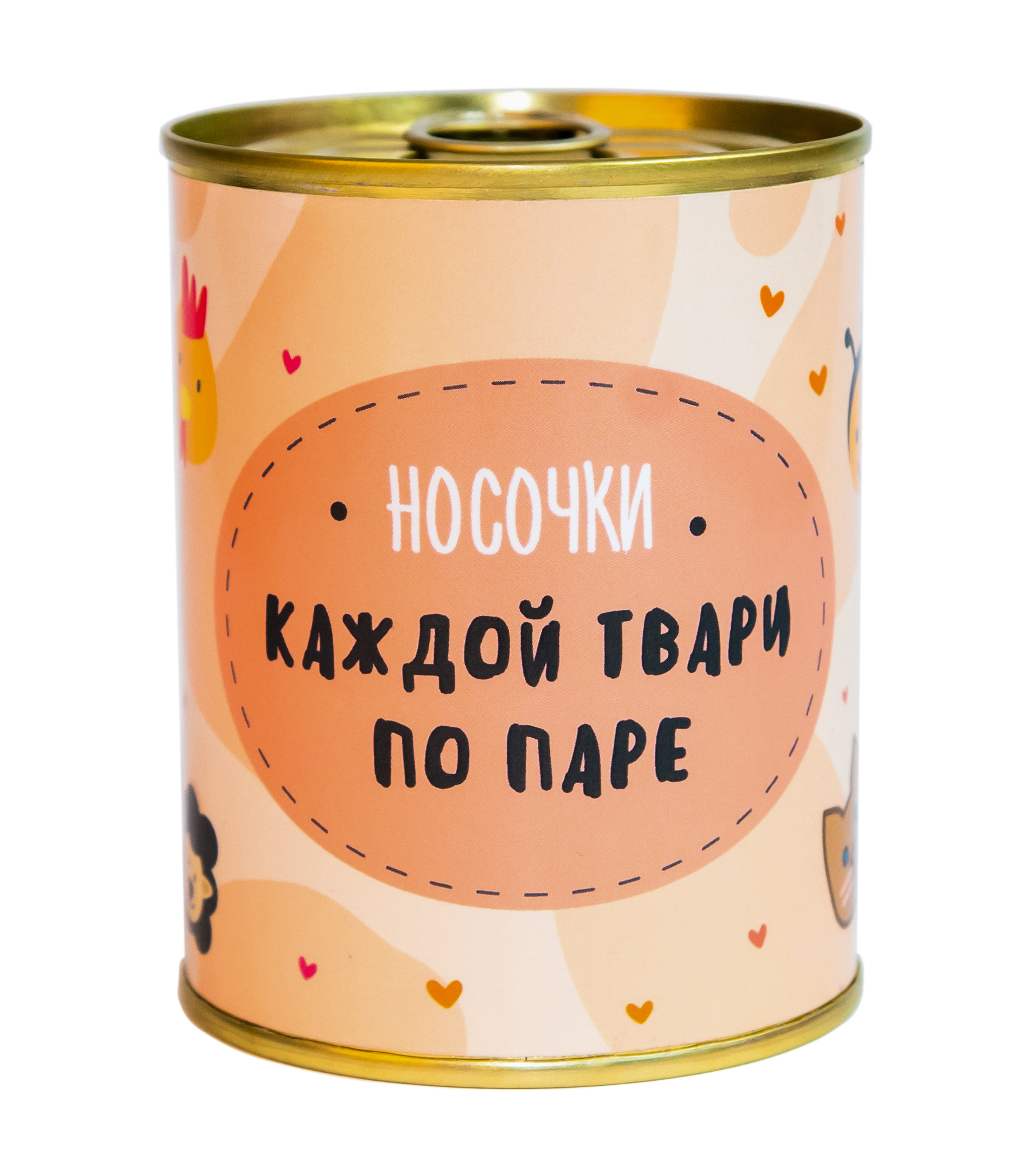 

Консерва-носок PAPAdesign Каждой твари по паре one size бежевый