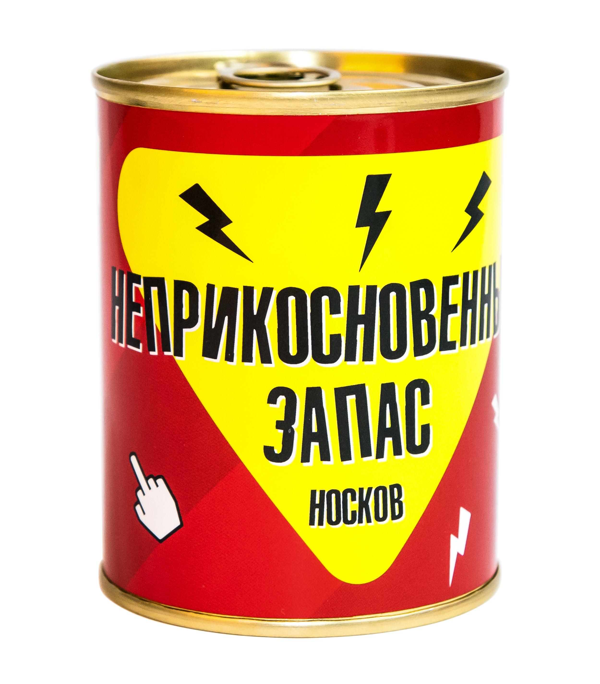 

Консерва-носок PAPAdesign Неприкосновенный запас one size красный