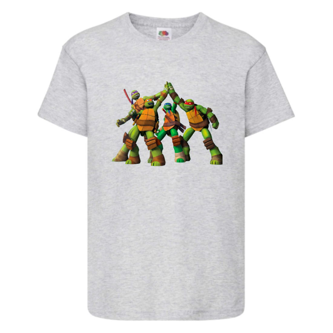 

Футболка детская Черепашки Ниндзя 0026 (Ninja Turtles) серая (NTS gry 0026) 104 см