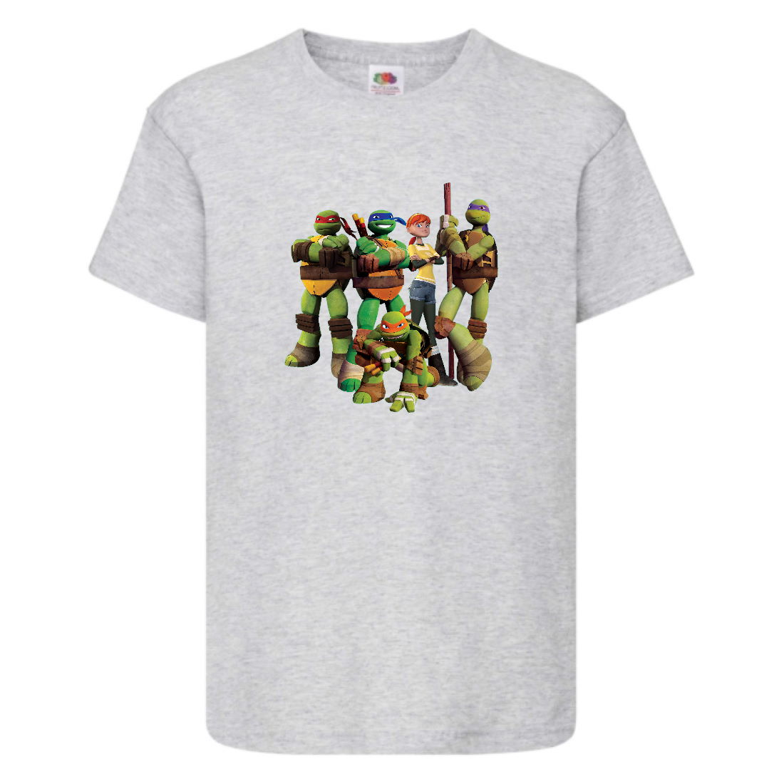 

Футболка детская Черепашки Ниндзя 001 (Ninja Turtles) серая (NTS gry 001) 104 см