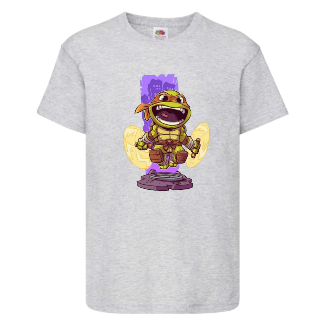 

Футболка детская Черепашки Ниндзя 0015 (Ninja Turtles) серая (NTS gry 0015) 104 см
