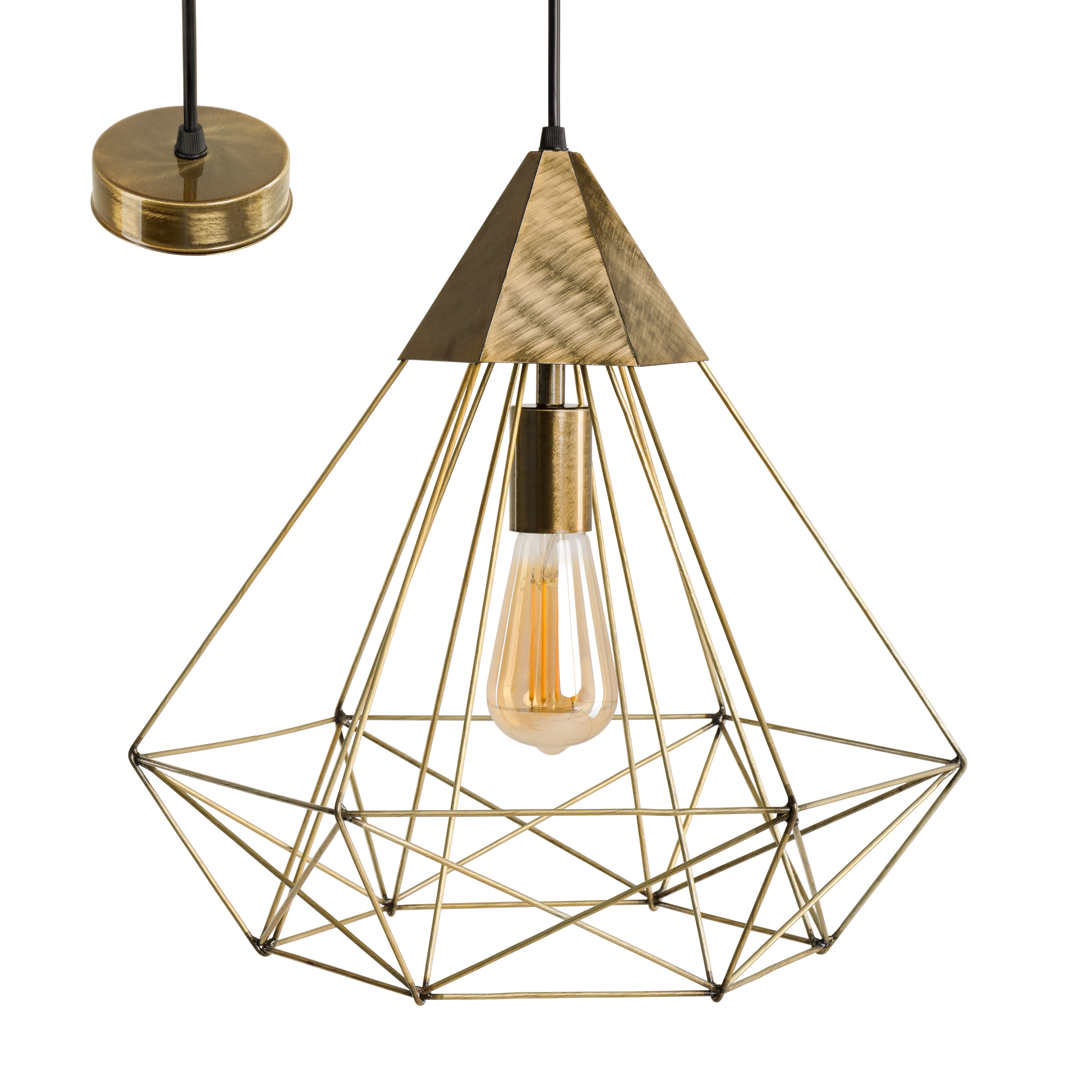 

Потолочный подвесной светильник Atma Light серии Pyramid P350 AnticGoldL