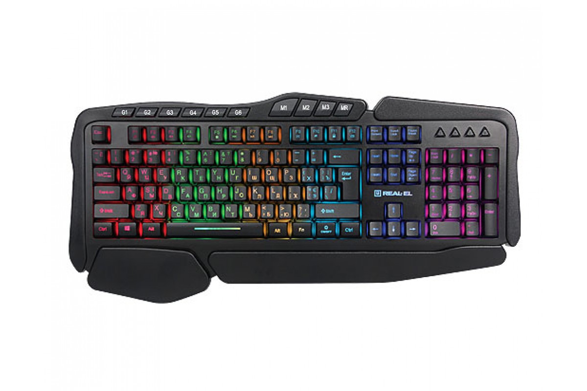 

Клавиатура REAL-EL Gaming 8900 RGB Macro Black USB