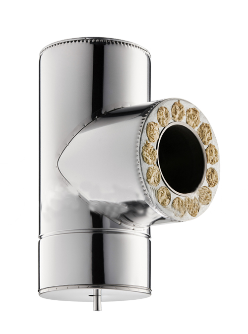 

Дымоходный тройник двустенный Stalar 90° Sauna (Standart thermo AISI 304) нерж/оц - диаметр Ø120/220, толщина 0,8 мм