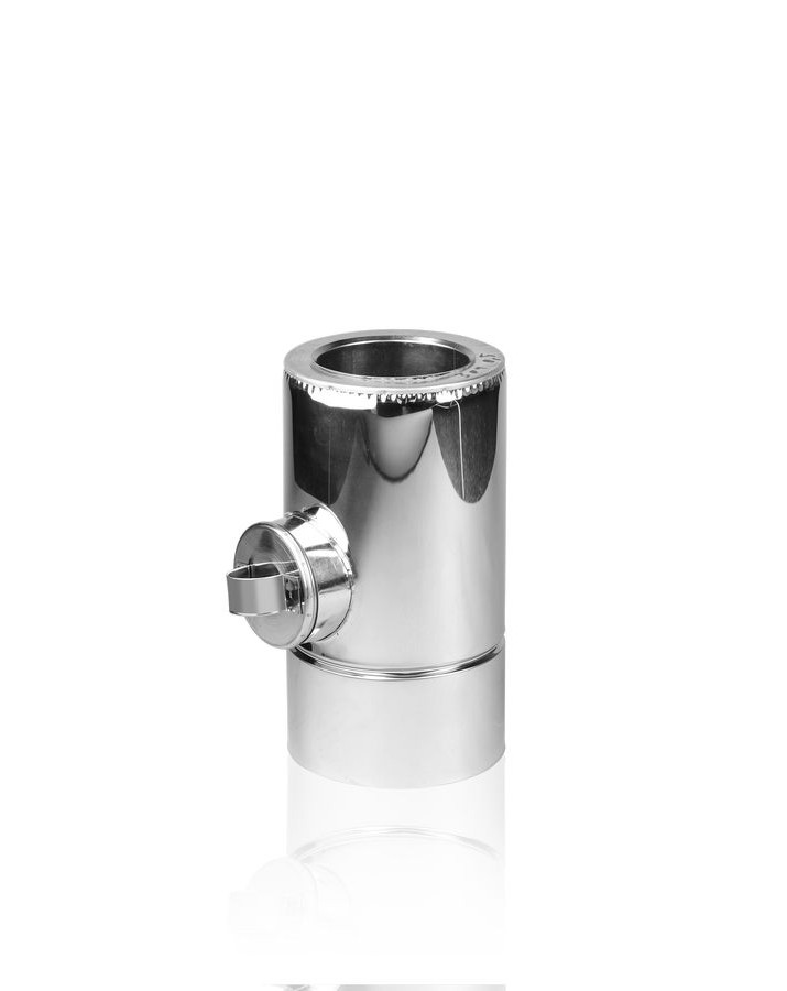 

Дымоходная ревизия двустенная Stalar (Premium thermo AISI 321) нерж/нерж - диаметр Ø140/200, толщина 0,8 мм