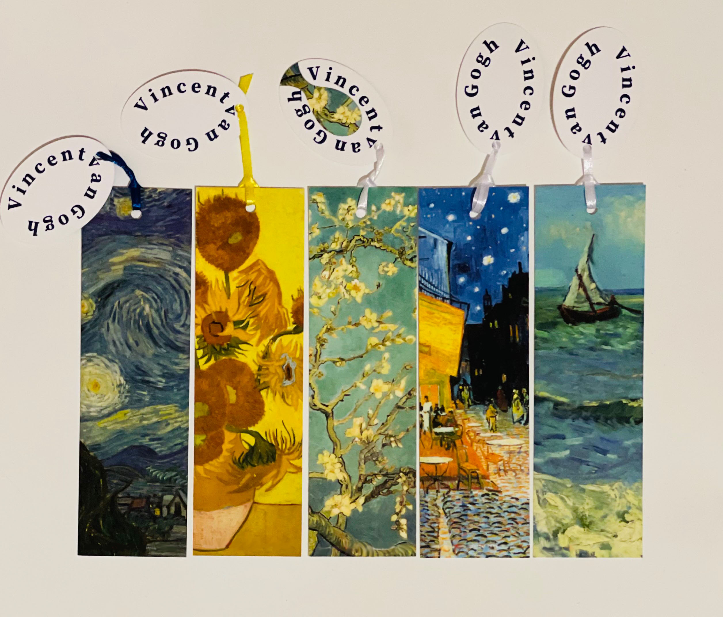 

Закладки для книг картонные Bookmarks - Vincent van Gogh №2, 5 шт