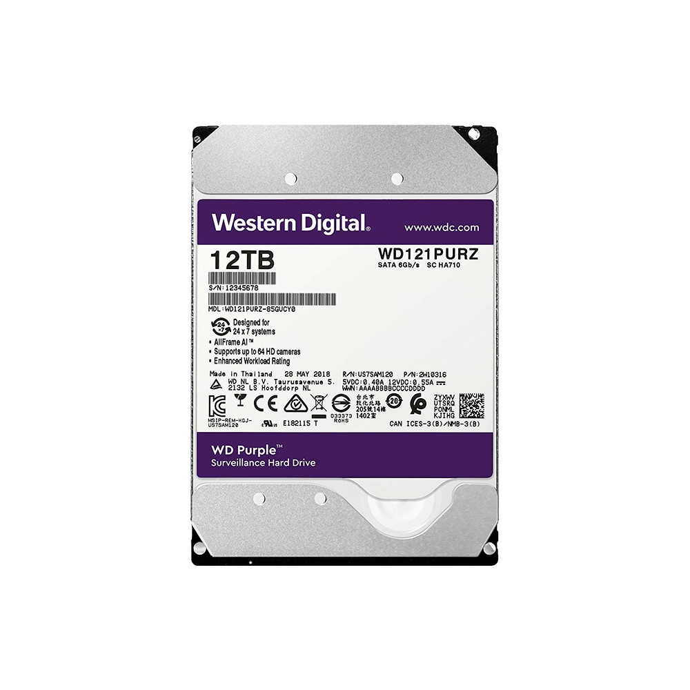

Жесткий диск Western Digital Purple 12TB WD121PURZ