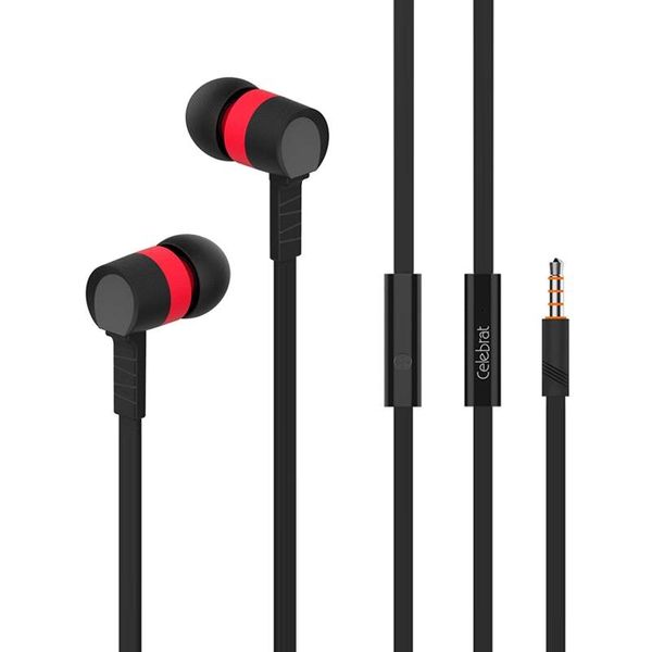 

HF MP3 Celebrat D2 Red + mic + button call answering