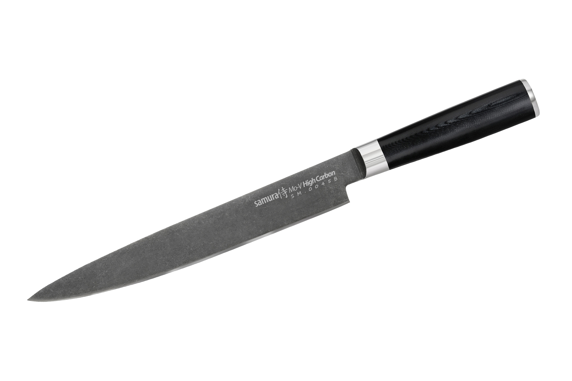 

Нож кухонный для тонкой нарезки, 230 мм, Samura "MO-V Stonewash" (SM-0045B)