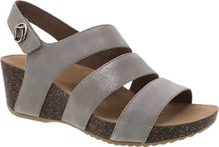 

Женские босоножки Dansko Stacey Wedge Strappy Sandal Taupe Glazed Suede 42