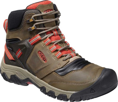 

Мужские ботинки Keen Ridge Flex Mid Waterproof Hiking Boot Dark Olive/Ketchup 40.5