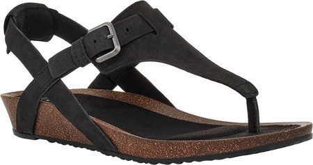 

Женские сандалии Teva Mahonia 3-Point Wedge Thong Sandal Black Leather 41