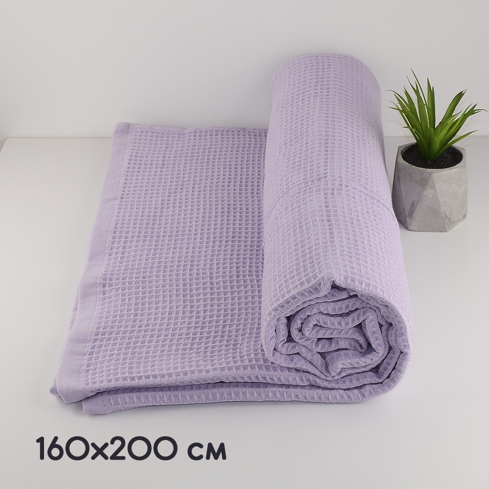 

Простынь-покрывало вафельная GM TEXTILE 160х200см 280г/м2 (Пудровый)