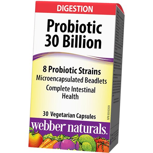 

Пробиотики, Probiotic 30 Billion 8 Probiotic Strains, Webber Naturals 30вегкапс (69485003)