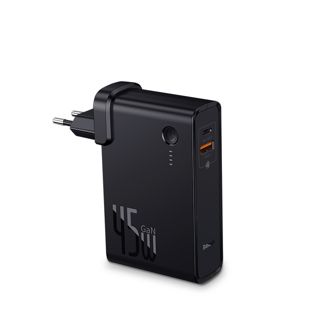 

Банк заряда Baseus GaN USB+Type-C 10000mAh 45W black (302 zp)