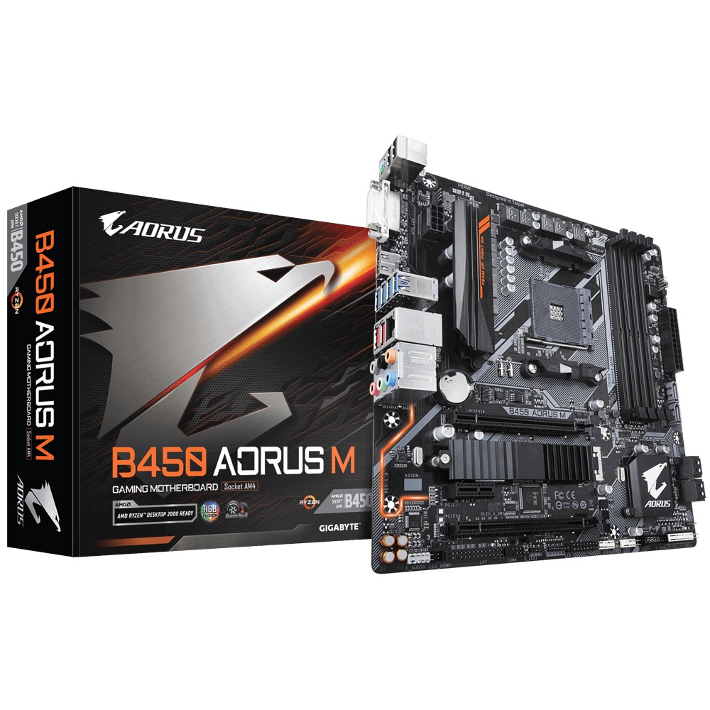 

Материнская плата Gigabyte B450 Aorus M Socket AM4