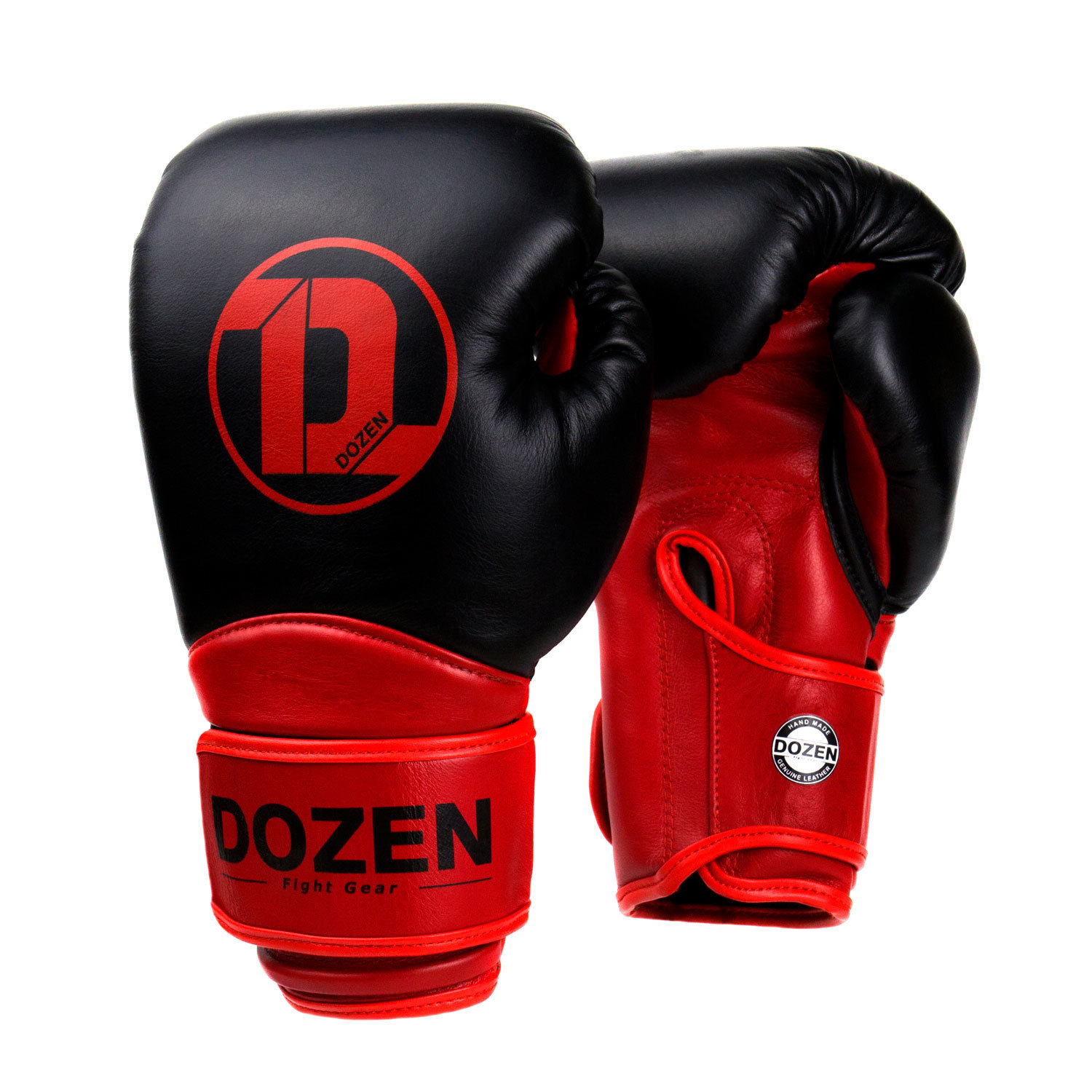 

Боксерские перчатки Dozen Dual Impact Training Boxing Gloves вес 10 унций Черно-красные DZN-BG201126