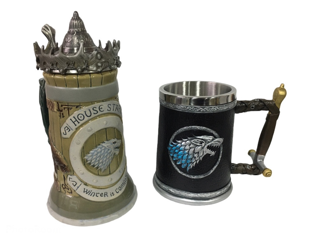 

Подарочный набор Готика Кружка Game Of Thrones House Stark Игра Престолов Дом Старков и Winter Is Coming Stark 650/600 мл