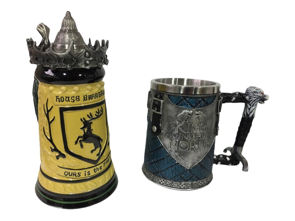 

Подарочный набор Готика Кружка Game Of Thrones House Герб Баратеонов Игра Престолов и King In The North 650/570 мл