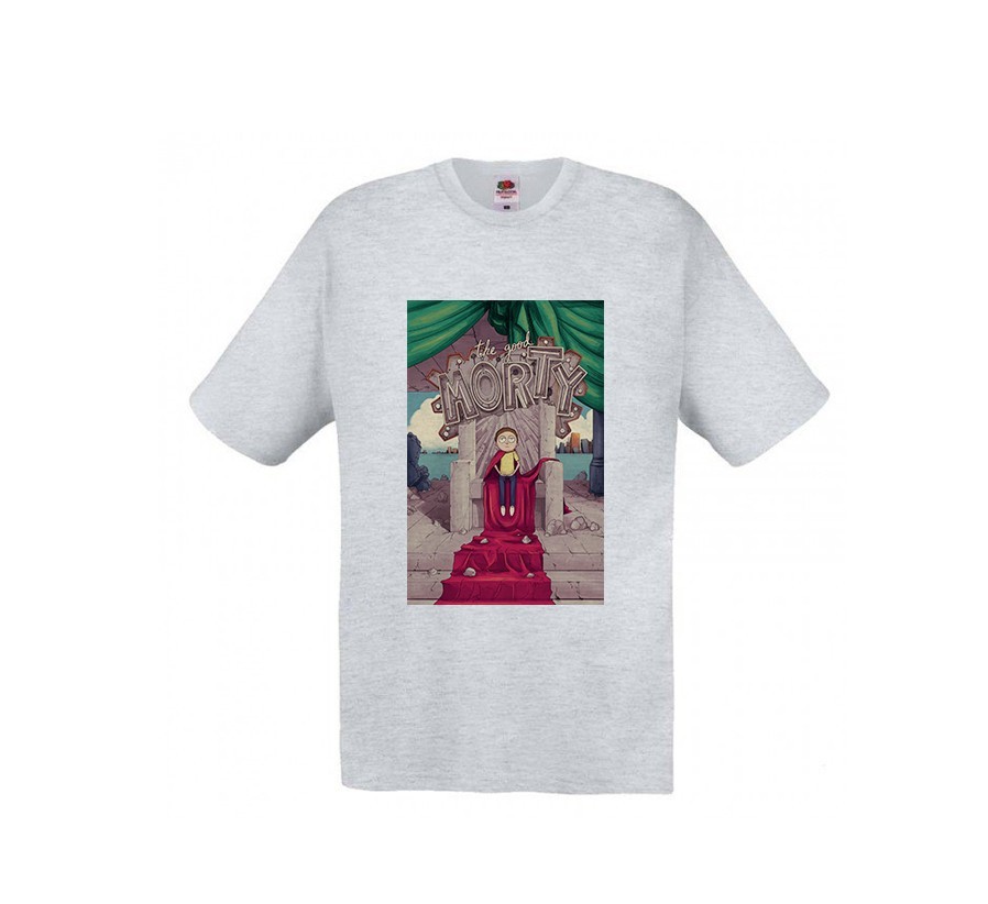 

Футболка Fruit of the loom Morty  серая (D291, Футболка Fruit of the loom Morty L серая (D291)