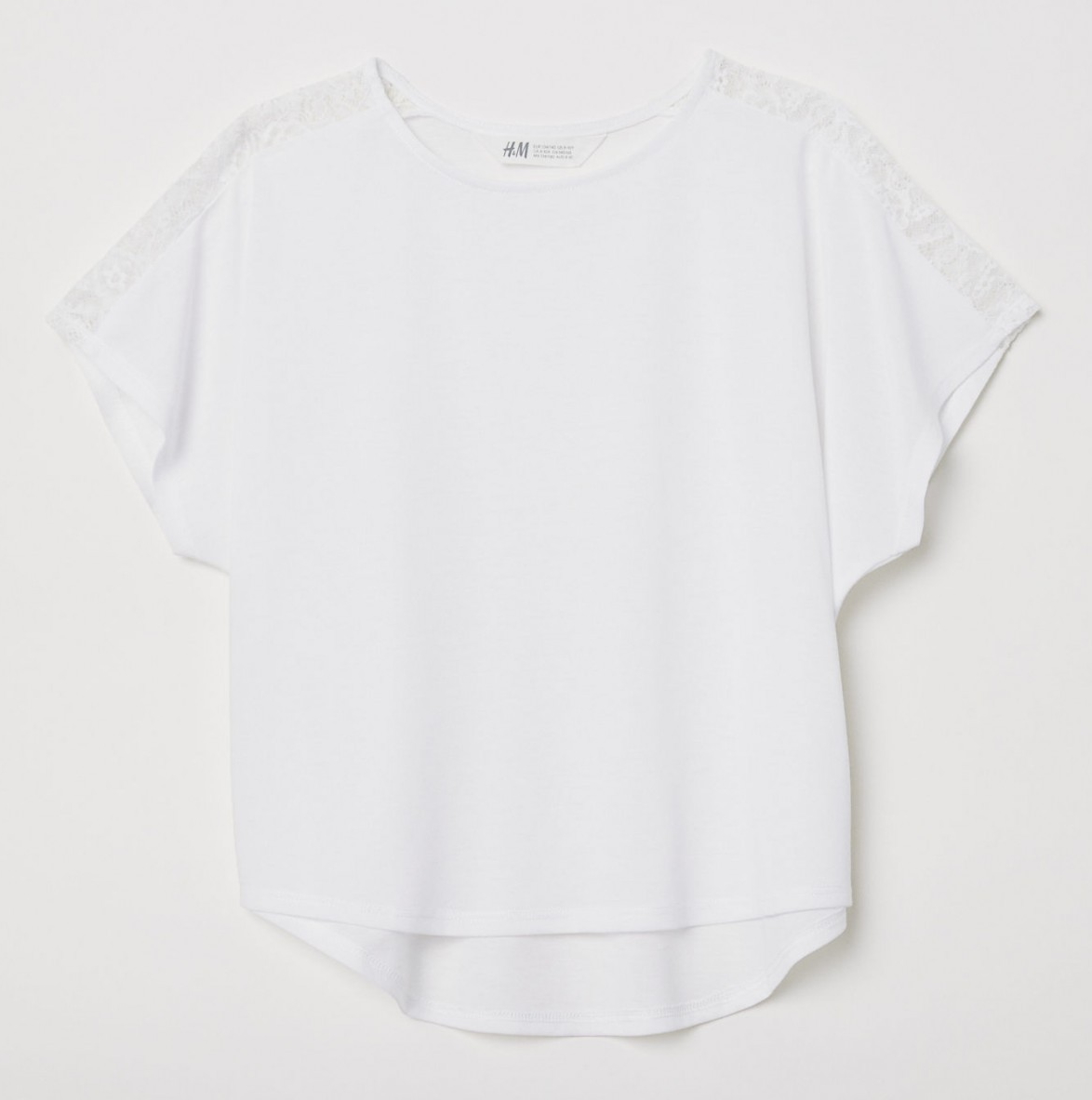 

Футболка H&M 4550755 134-140 СМ Белый 64261