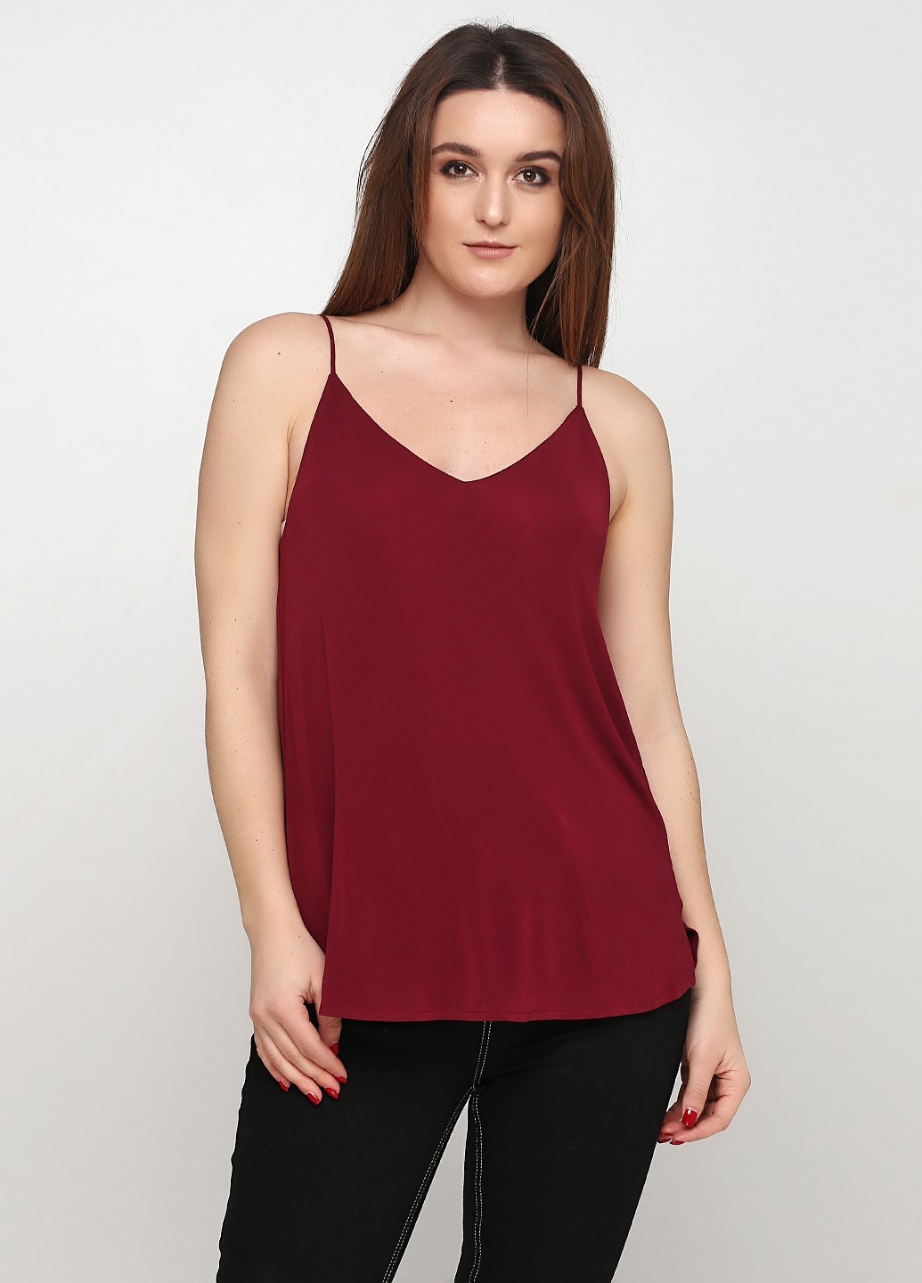 

Майка Massimo Dutti повсякденна L бургунди 09206890563686