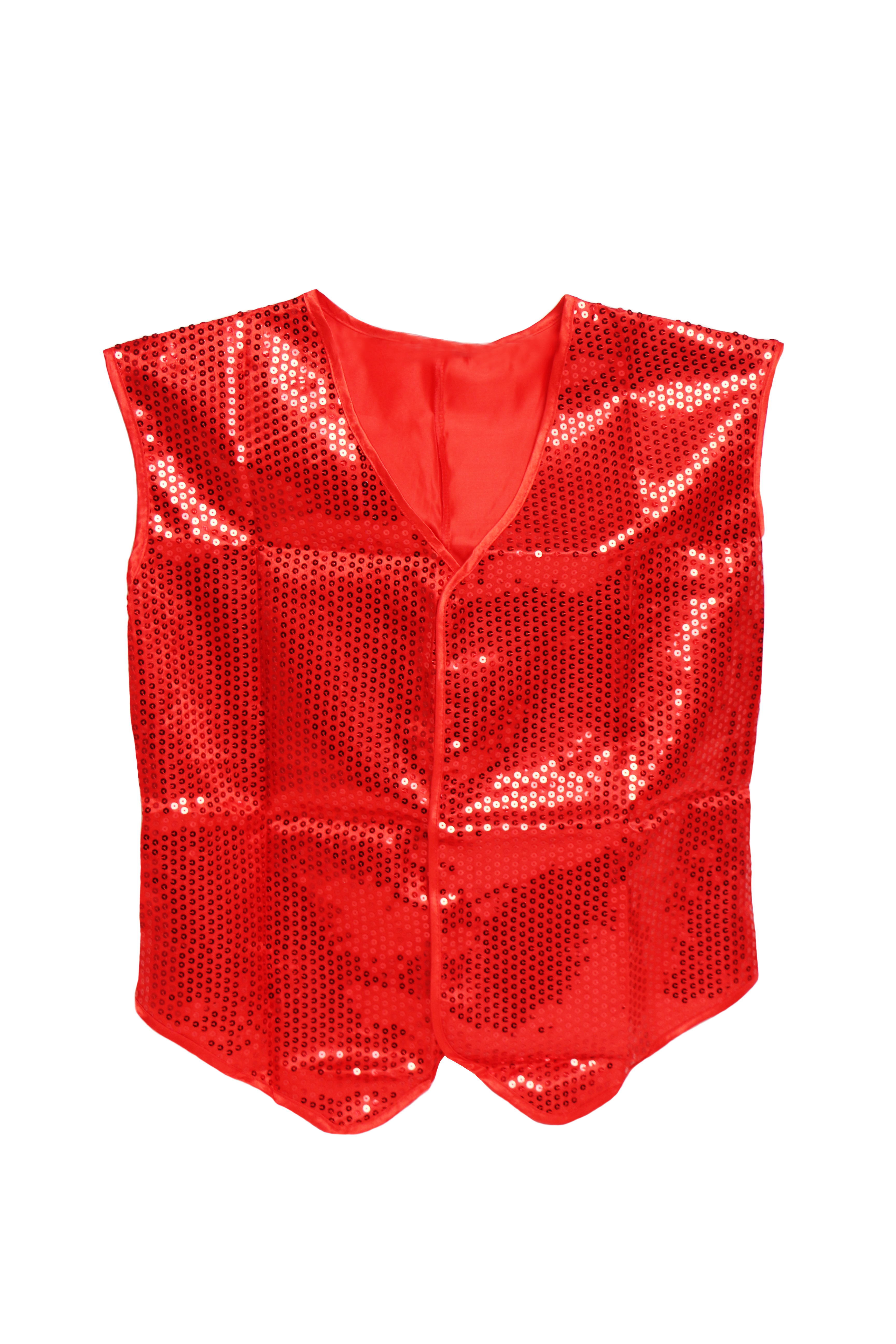 

Мужской карнавальный жилет с пайетками Cool 2 party one size красный K10-551050