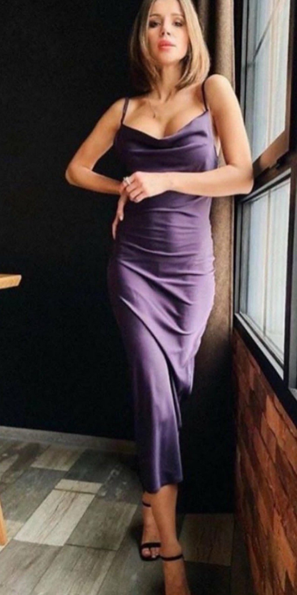 

Платье комбинация, цвет марсала, размер 44, Bonita, MKStyle