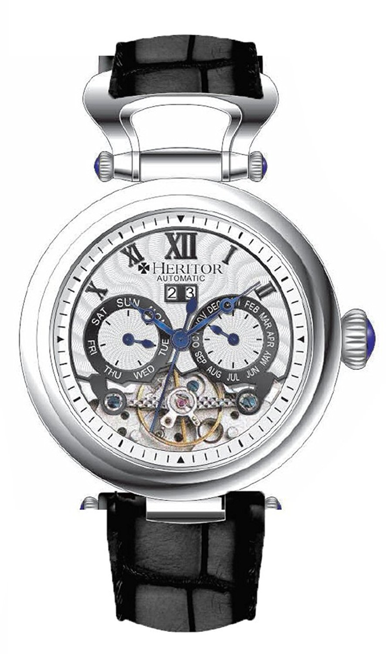 

Наручные часы Heritor Ganzi Automatic Multi-Function Silver HR3301