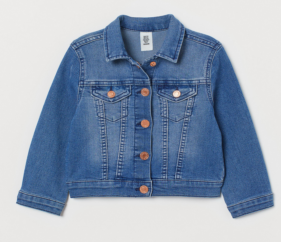 

Джинсовая куртка H&M 0555318 9 116 см Синяя