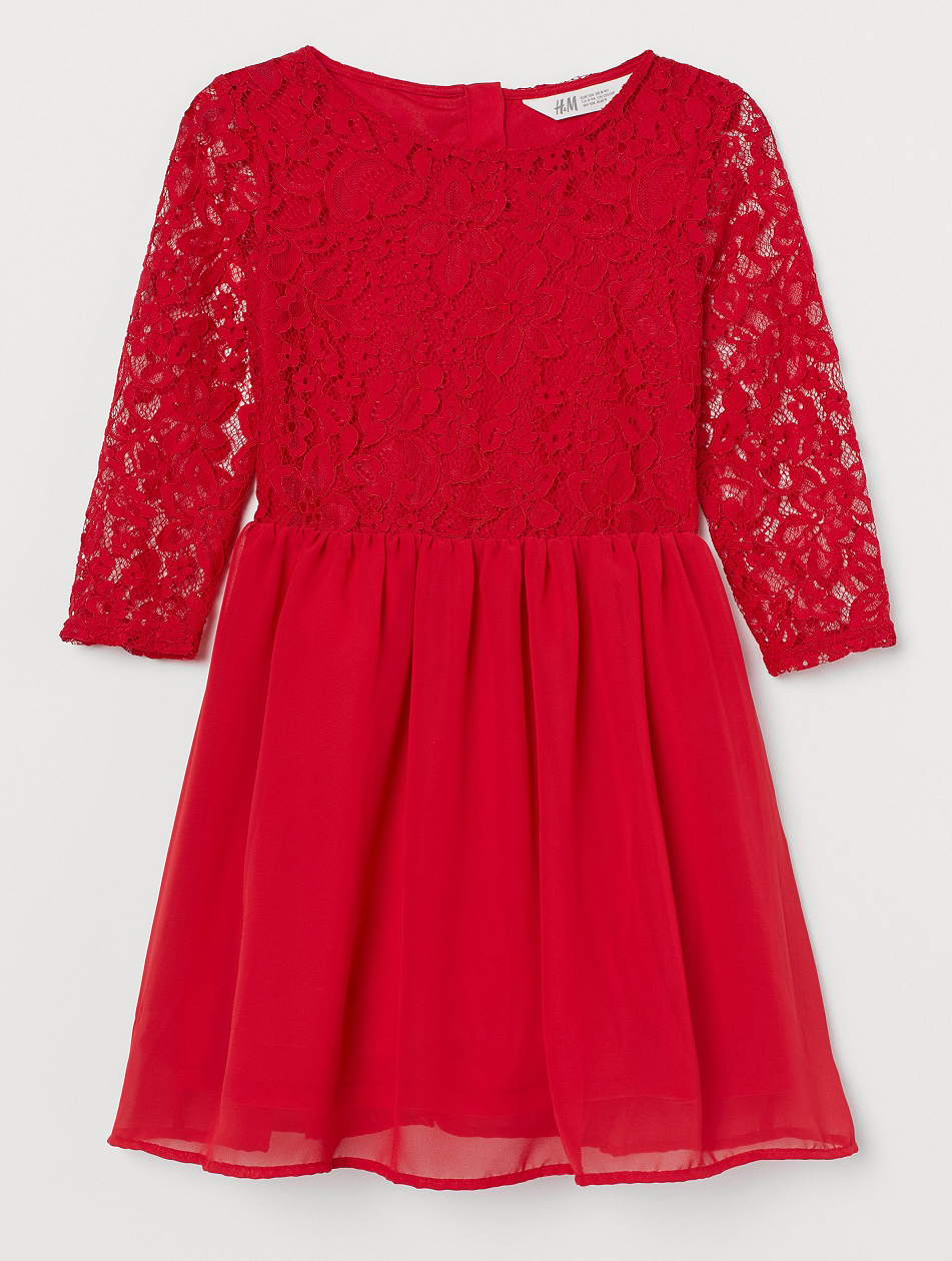 

Платье H&M 00 красны 158 см Красное (2000001620892)