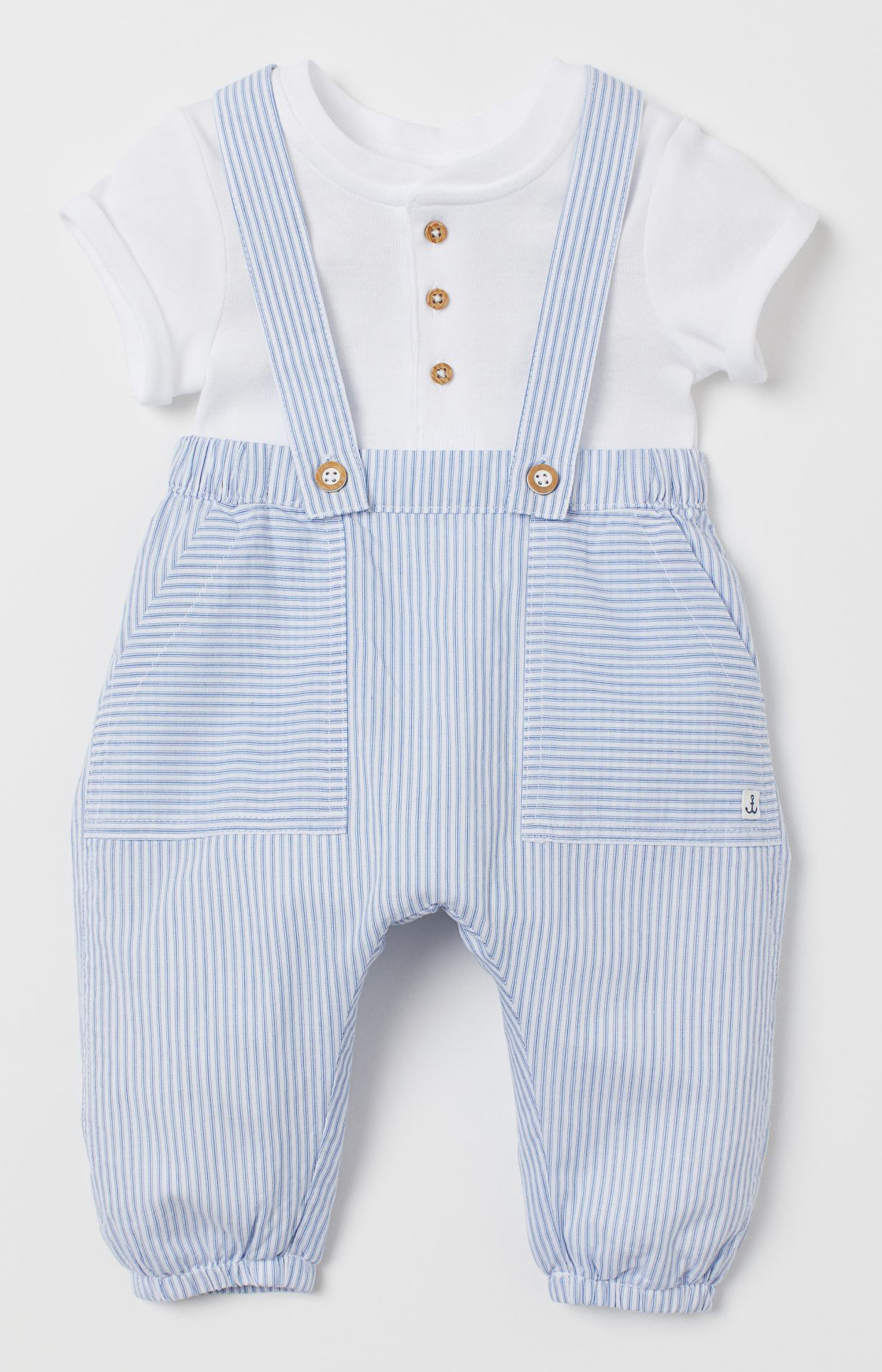 

Полукомбинезон H&M 0753960 9 98 см Голубой