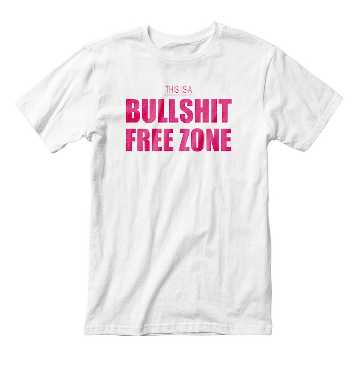 

Футболка мужская "Bullshit Free Zone" Holly Shirt (4587) XS