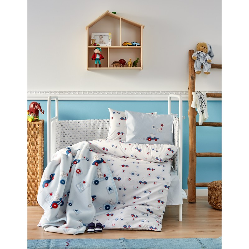 

Детский плед в кроватку Karaca Home - My car 2018-1 100*120