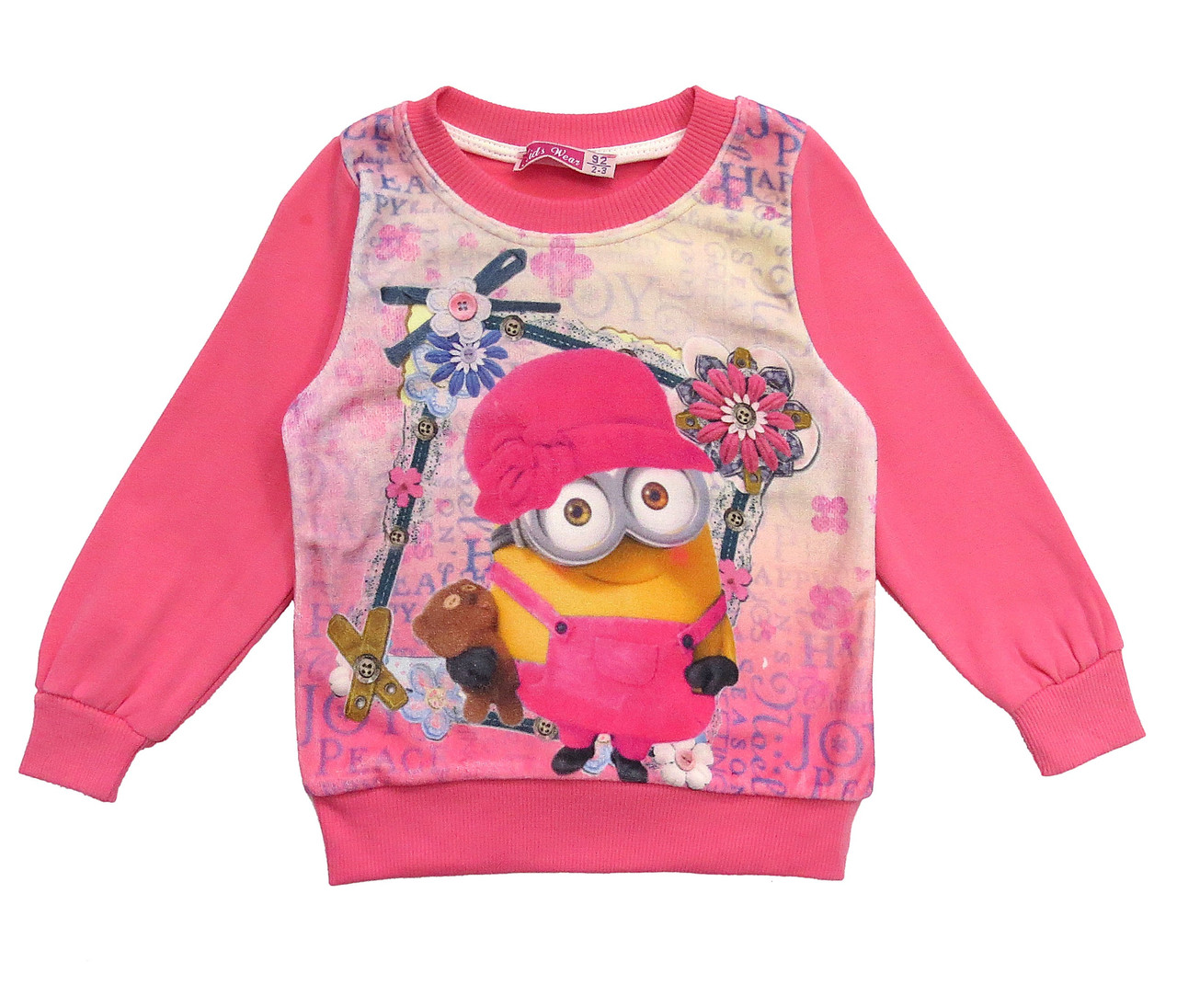 

Теплый свитшот Minions Kids Wear для девочки 98 см Розовый 11844