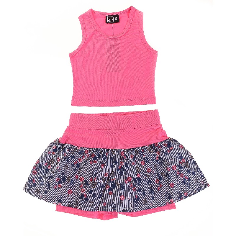 

Топ + Шорты для девочки Cloise CLO214001 152 см т-розовый