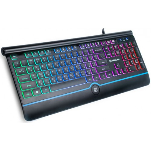 

Клавиатура проводная Real_El 8000 Comfort Backlit USB (EL123100033)