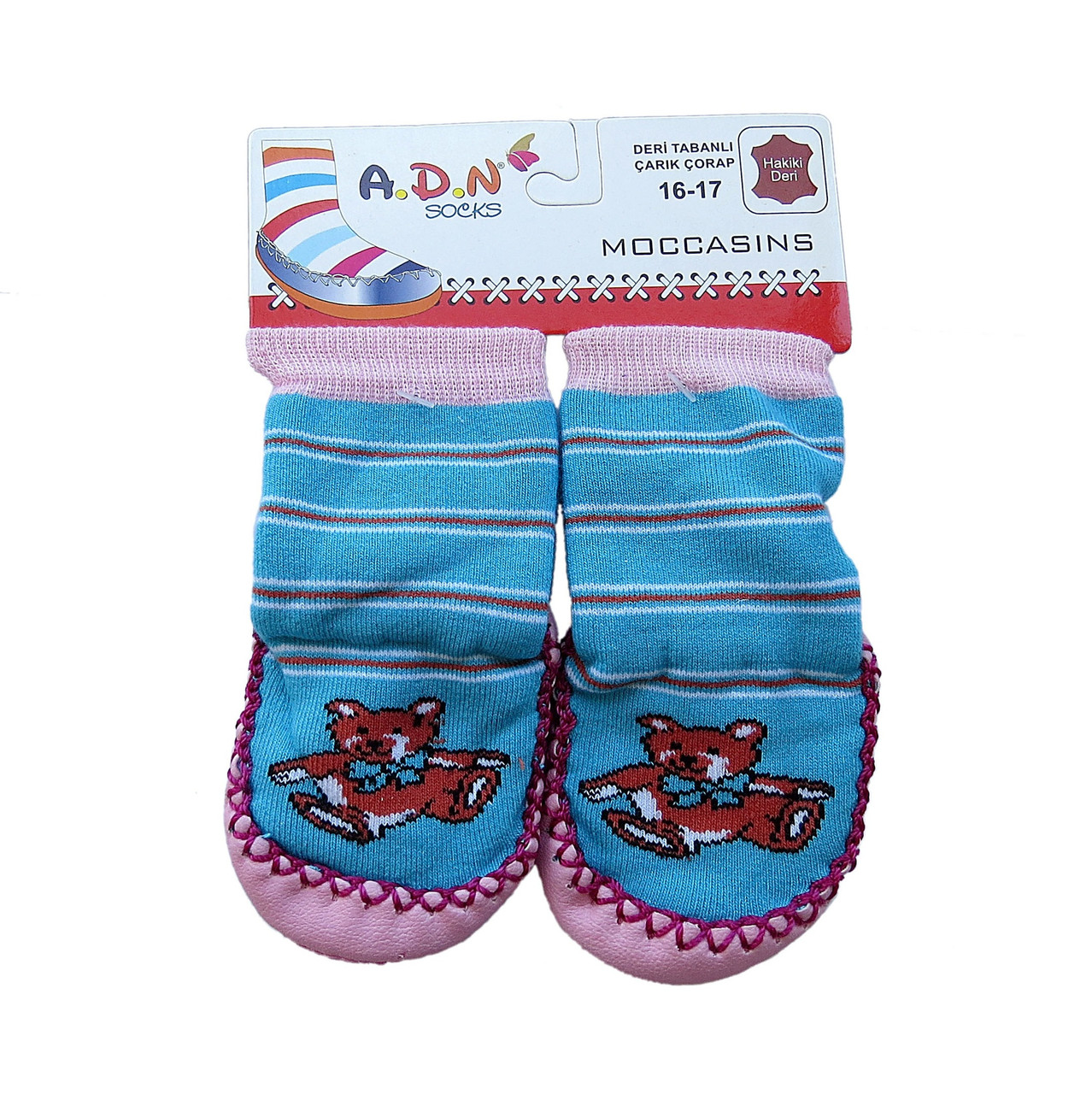 

Носочки-тапочки "Мишки" ADN socks для девочки размер  Голубые 11472, Носочки-тапочки "Мишки" ADN socks для девочки размер 16 Голубые 11472