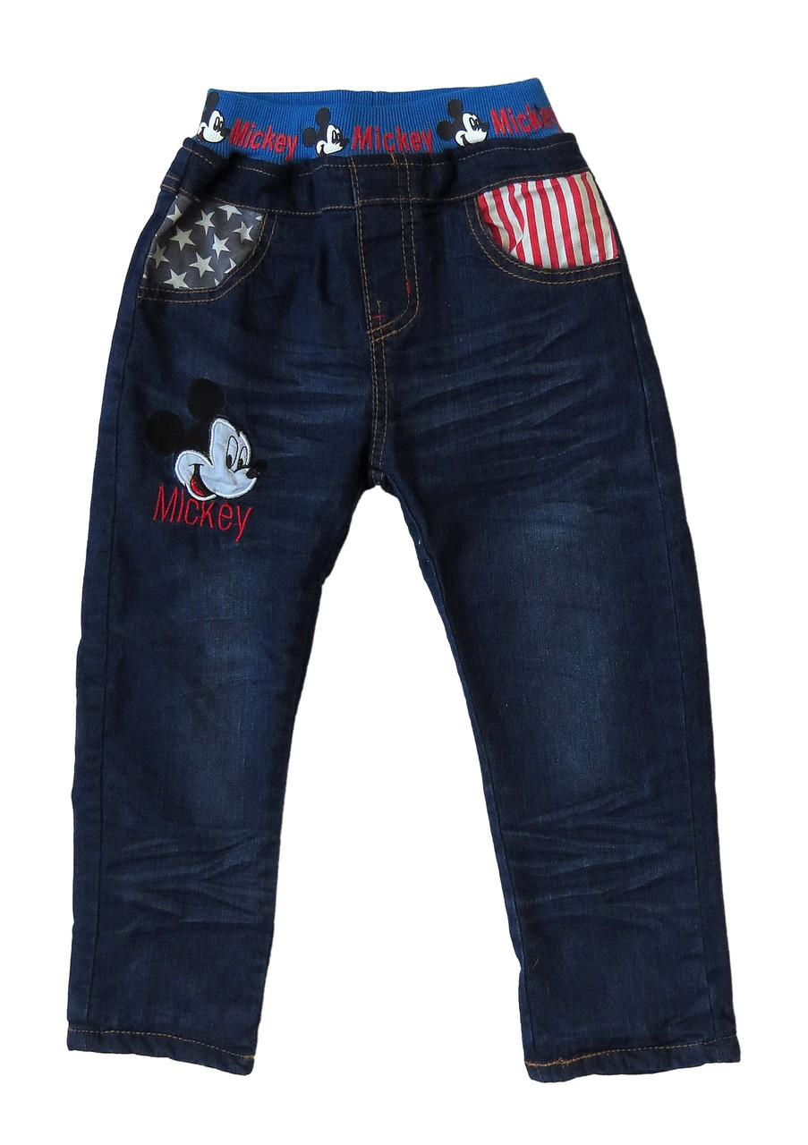 

Теплые джинсы Mickey Mouse Hot Pet для мальчика 100 см Синие 5565