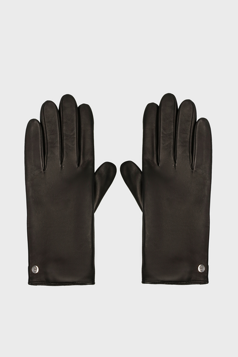 

Женские черные кожаные перчатки TH GLOVES Tommy Hilfiger S AW0AW08944