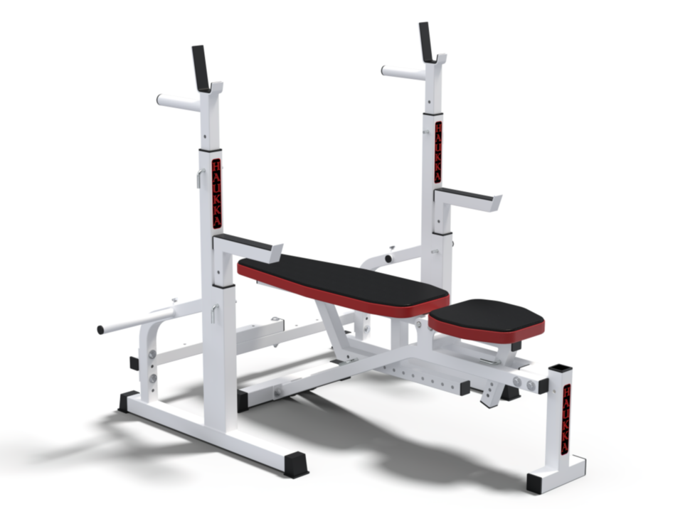 

Лавка 3090 + Стойки 50 x 50 со страховочными упорами RN-Sport