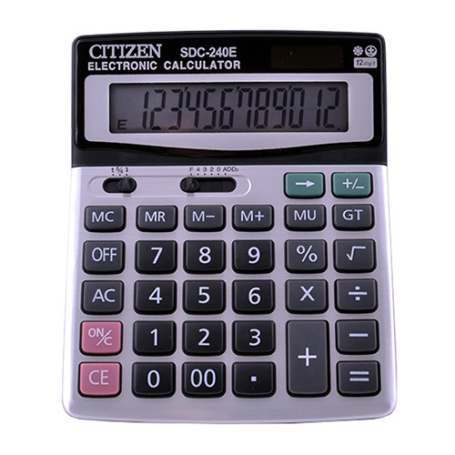 

Калькулятор CITIZEN 240 двойное питание