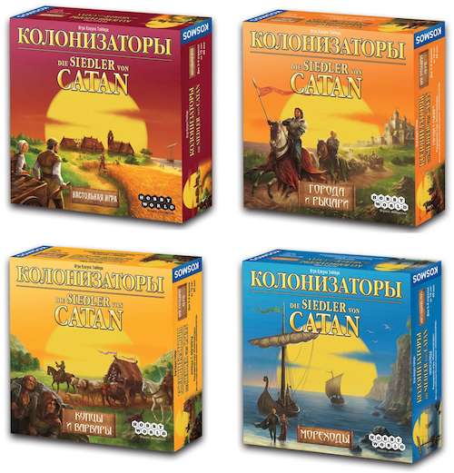

Настольная игра Hobby World Набор Колонизатора (1576+18900+18901+181895)