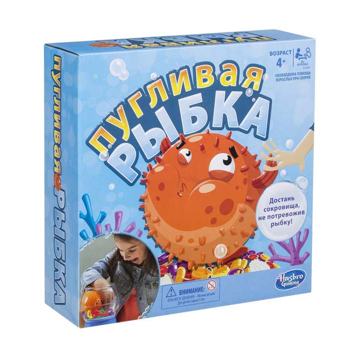 

Настольная игра Hasbro Пугливая рыбка (Blowfish Blowup) (E3255)