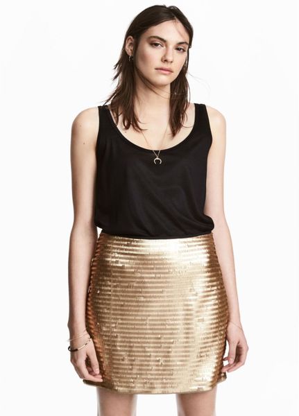 

Юбка H&M 2XS Золотая (1082-026)