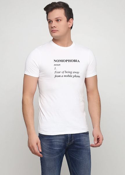 

Футболка мужская H&M S Белая (1084-328)