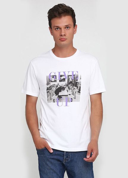 

Футболка мужская H&M XS Белая (1091-753)