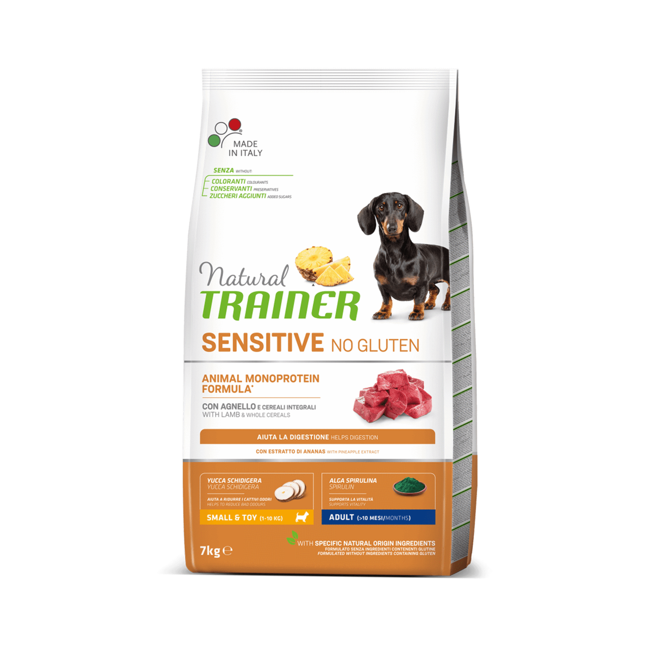 

Сухой корм Trainer (Трейнер) Dog Sensitive Small&Toy Adult Mini для взрослых собак мелких пород с ягненком, 7