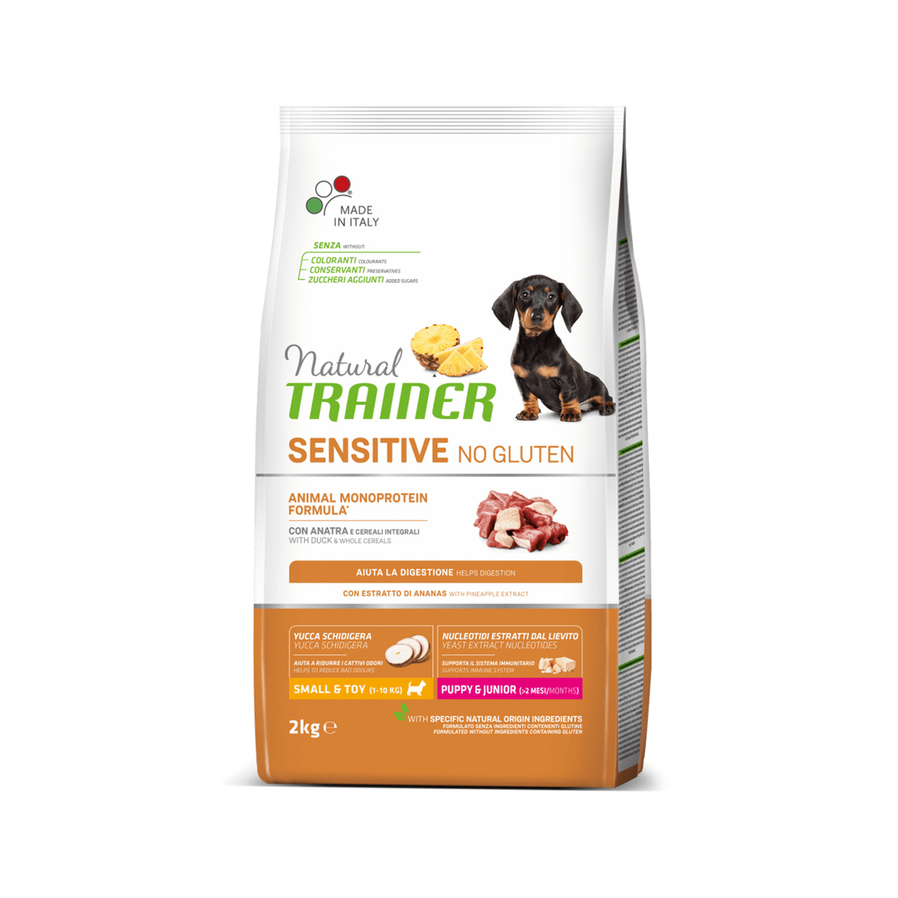 

Сухой корм Trainer (Трейнер) Dog Sensitive Puppy&Junior Mini для щенков мини пород с уткой склонных к