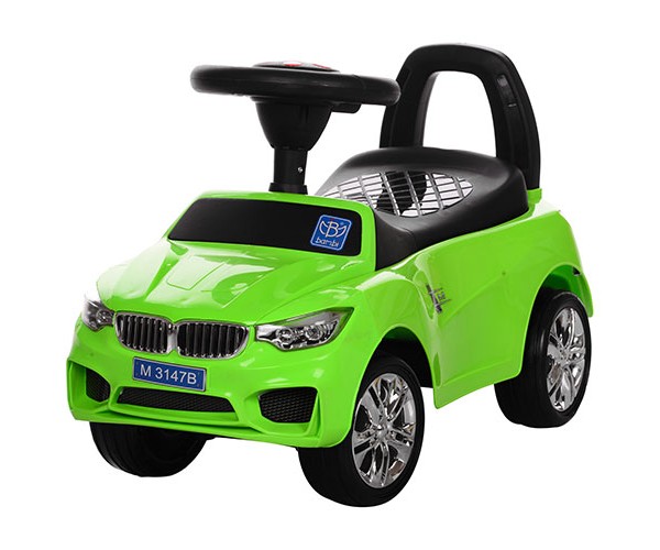 

Каталка-толокар Bambi M3147 B (MP3), подсветка фар, с багажником, Зеленая